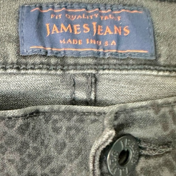 James Jeans Twiggy 5 Pocket Leggings Venom Slate Snakeskin Witchy 90s Size 31 - Picture 6 of 10